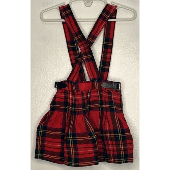 Edinburgh Woollen Mill Toddler Age 2 Tartan Kilt Suspender Family Photo Scottish - Picture 4 of 6